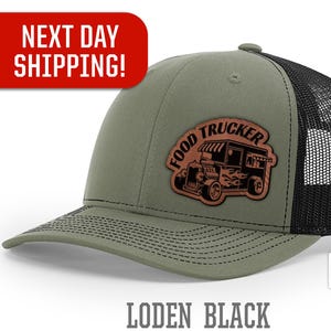 Food Truck Hat Logo, Hot Rodd Food Trucker Hat, Gift for Foodtruck Business Owner, Food Truck Cap, Custom Foodtrucks Menu Sign Wedding Decor