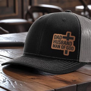 Christianity Christian Gift Hat, Man Of God Faith Gift For Him, Religious Dad Hat Fathers Birthday for Husband, Jesus Hat Cross Trucker Cap