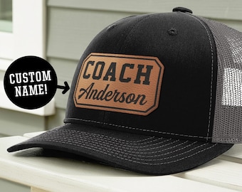 Custom Coach Hat Personalized Gift for Coach Appreciation, Football Soccer Baseball Softball Coach Cap, End of Season Thank You Gift for Him