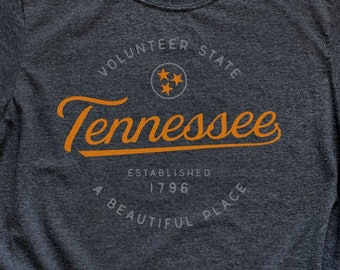 Tennessee Shirt Tenn Tennessee Vacation T- Shirt for Women & Men Volunteers Shirt Tri Star Flag Tee Unisex TN Merch