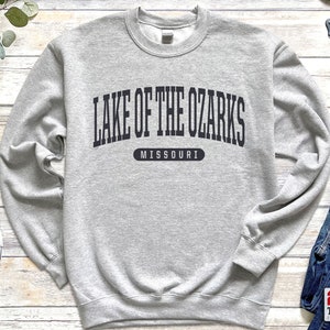 Ozark Shirt Lake of the Ozarks Sweatshirt Soft Cozy Crewneck Sweater Vintage MO Missouri Souvenir Ozark Gifts