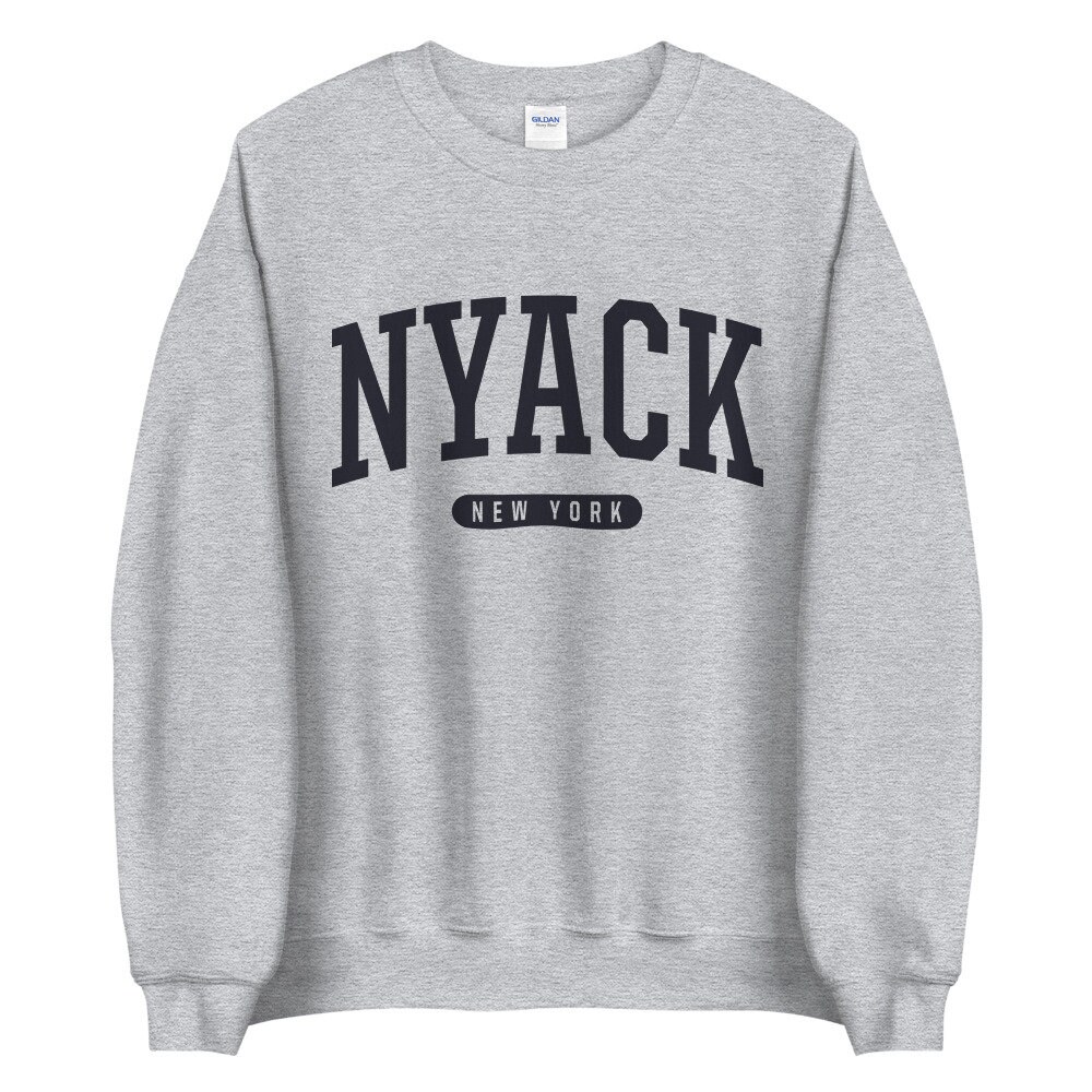 Nyac Sweatshirt Soft Cozy Nyac New York Sweatshirt Crewneck Etsy
