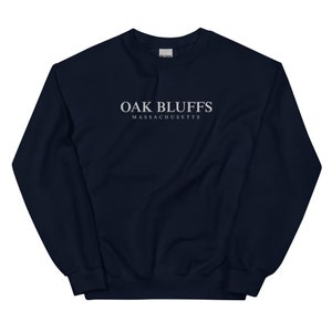 EMBROIDERED Oak Bluffs Sweatshirt | Oak Bluffs Massachusetts Crewneck Sweatshirt | Beautiful Embroidery