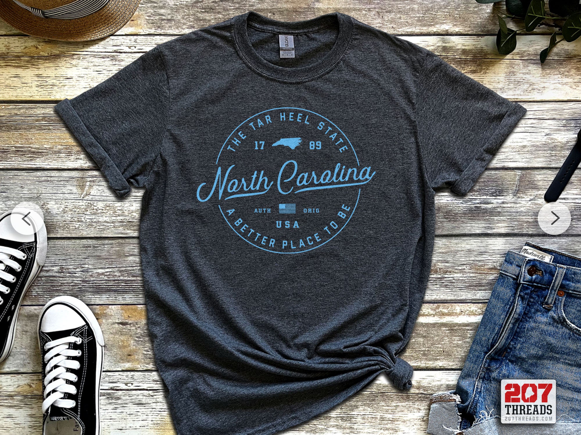North Carolina Tar Heels Tshirt - Etsy