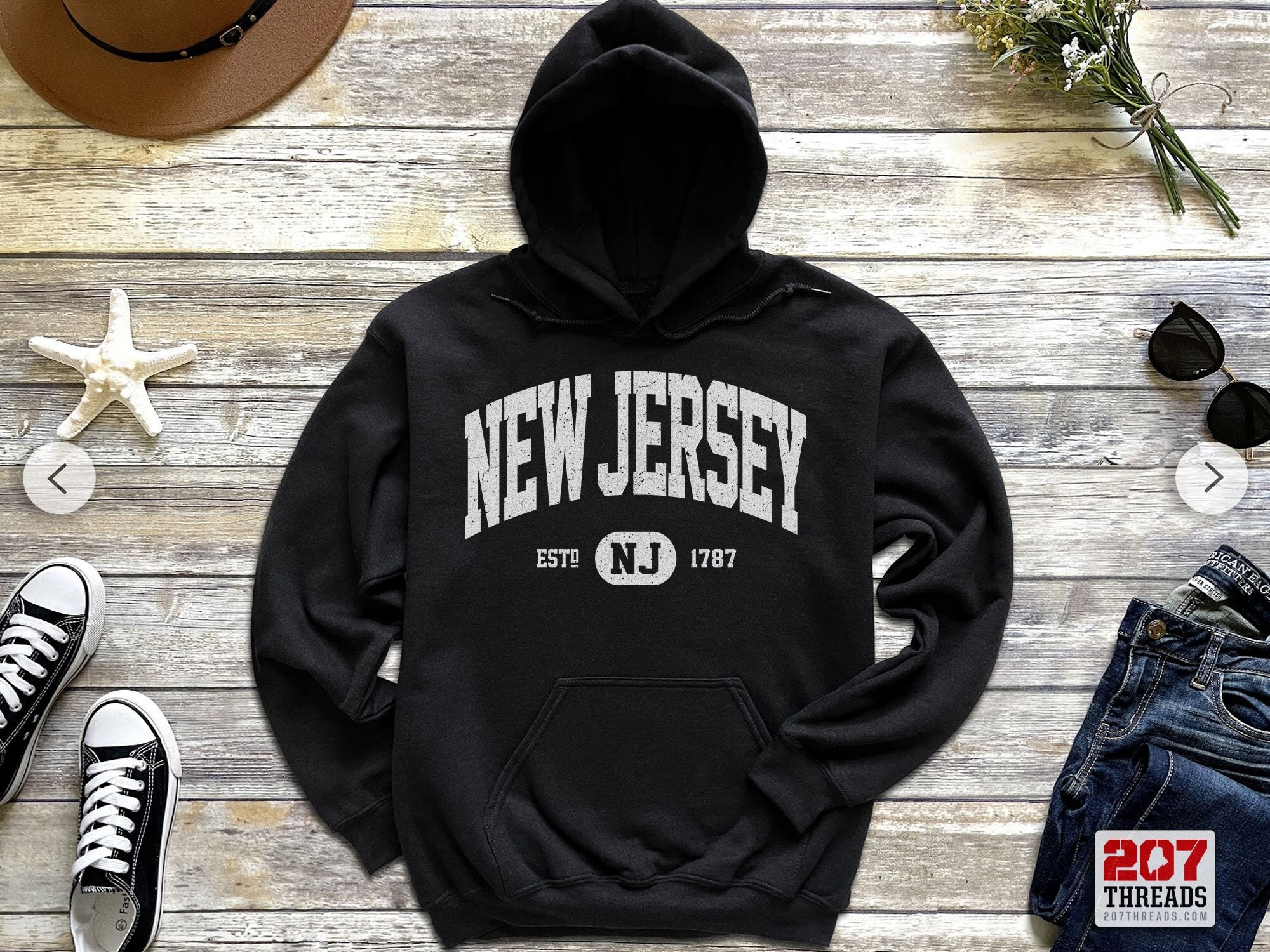 Custom New Jersey Devils Unisex With Retro Concepts Sweatshirt NHL Hoodie  3D - Bring Your Ideas, Thoughts And Imaginations Into Reality Today