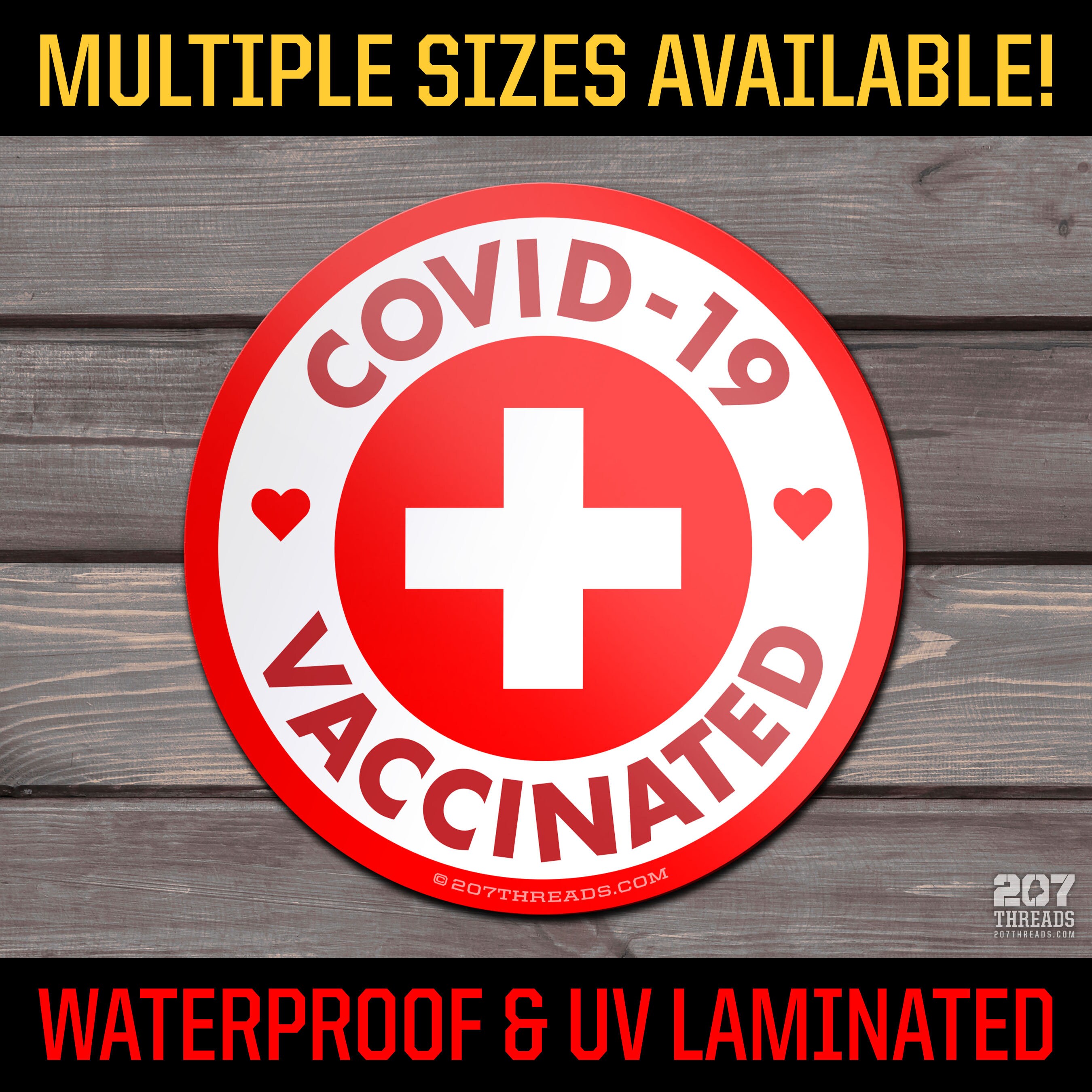 I've Been Vaccinated Sticker, Corona Medical Alert Window Decal, …