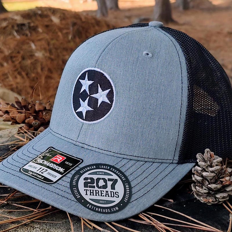 Tennessee Banner Black Embroidered Hat main image 1