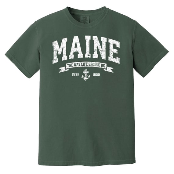 Deuxieme Classe ◆ MAINE vintage スウェット Amazon.com: Maine Sweatshirt - Maine ME Pullover - Faded