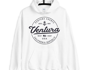 Ventura Sweatshirt Soft Cozy Ventura Hoodie CA West Coast Surf Sweater Surfing Beach Souvenir Gifts for California Lovers