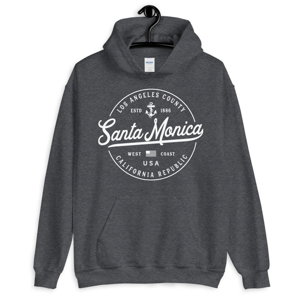 Santa Monica Sweatshirt Soft Cozy Santa Monica Hoodie CA West