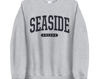white seaside sweatshirt