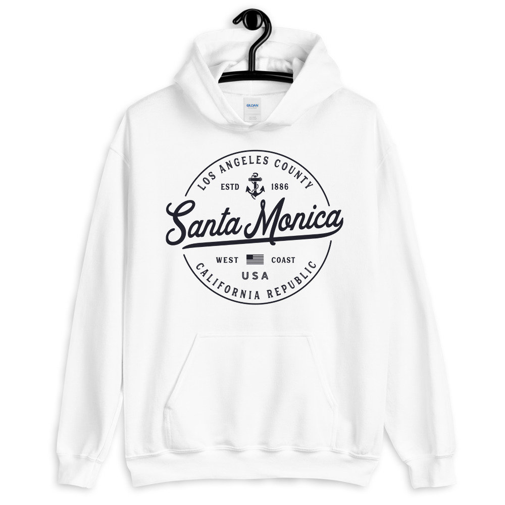 トップス T. japan SANTA MONICA sweat Santa Monica Sweatshirt Soft Cozy Santa Monica Hoodie CA