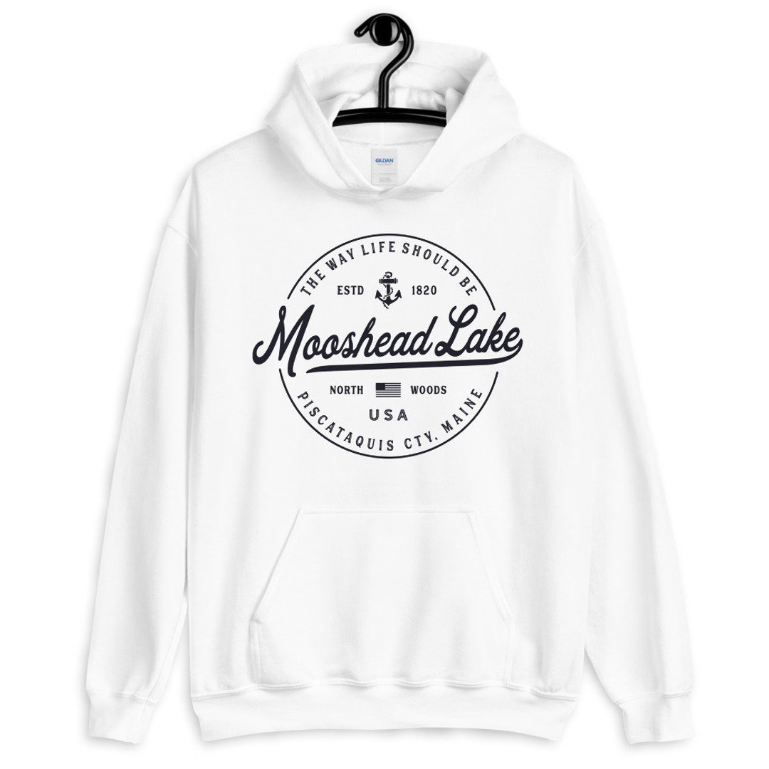 Moosehead Lake Sweatshirt Soft Cozy Moosehead Lake Hoodie ME Maine 207 Vacationland Coastal