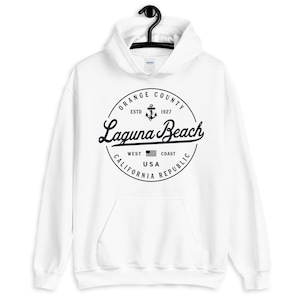 Laguna Beach Sweatshirt Soft Cozy Laguna Beach Hoodie CA West Coast Surf Sweater Surfing Beach Souvenir Gifts for California Lovers