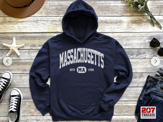 Massachusetts Sweatshirt | Massachusetts Hoodie | Retro