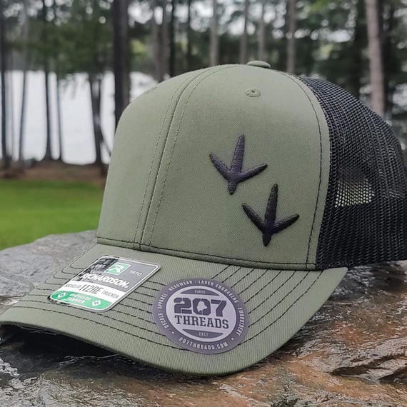 Turkey Hunting Hat, Wild Turkey Hunter Gifts Dad Men Him, Turkey Season Patch Hat Gobbler Turkey Track Prints, Trucker Cap, Tom Turkey Gift