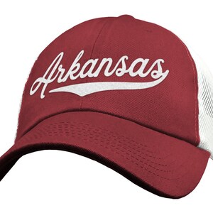 Arkansas Hat Arkansas Trucker Hat for Women & Men Arkansas Gifts, Mesh Back, Arkansas Baseball Cap, Arkansas Fishing Hat, Snapback Hat