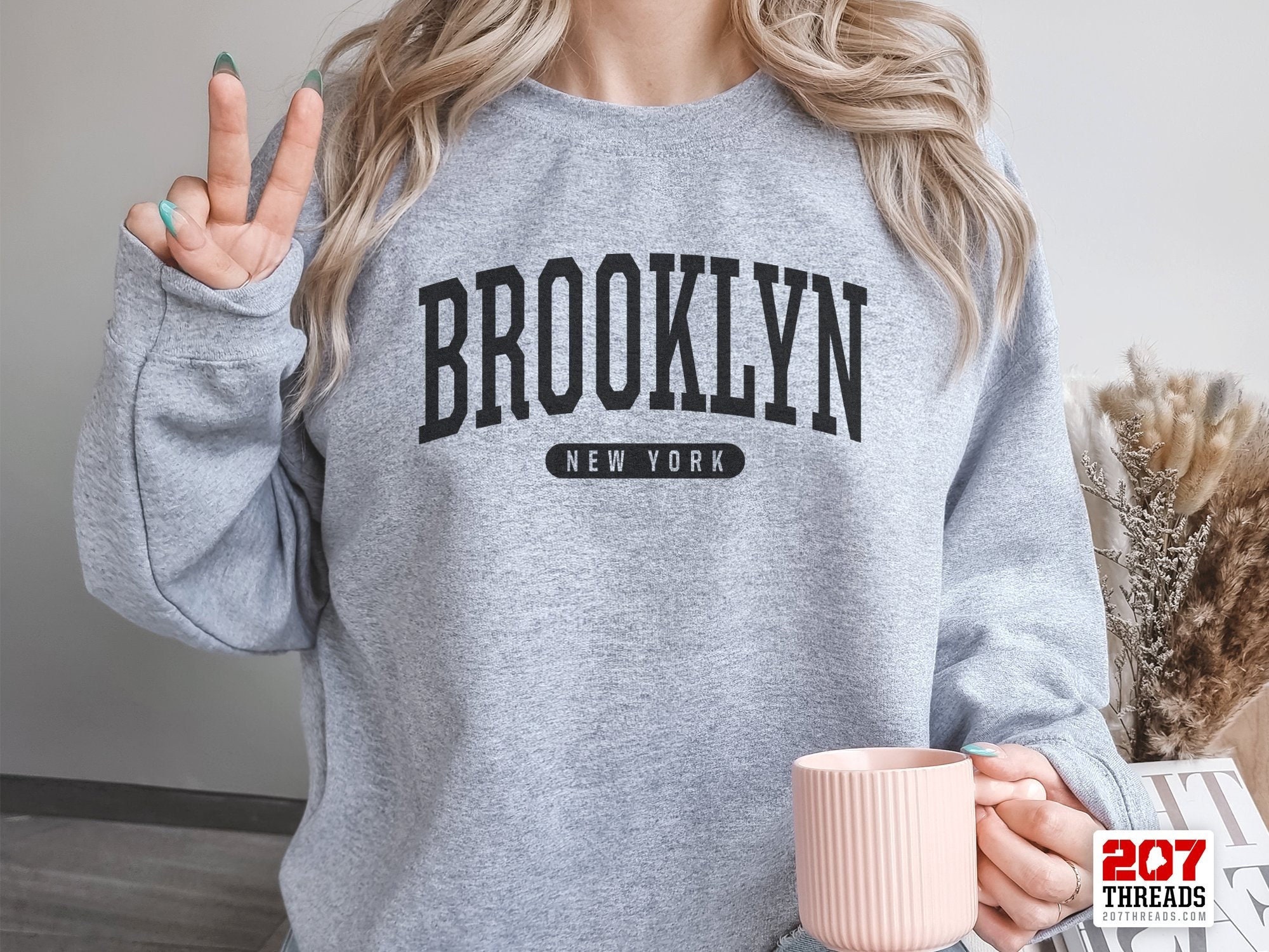 Brandy Melville New York Hoodie Blue - $45 (10% Off Retail) - From summer