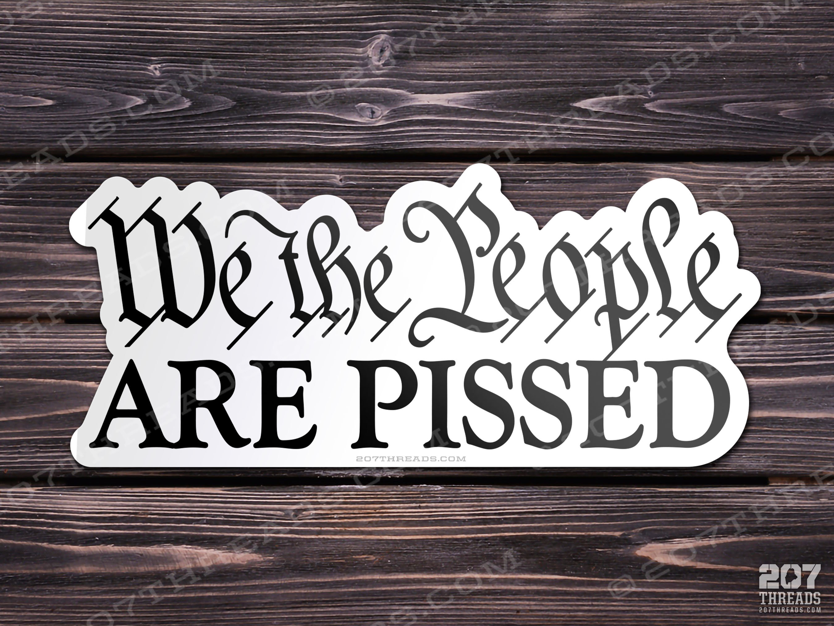 We The People Are Pissed Off Sticker - Window Decal Bumper Sticker Tr…