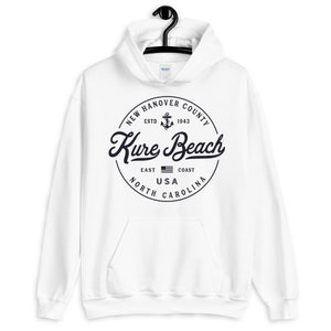 Kure Beach Sweatshirt Soft Cozy Kure Beach Hoodie NC East Coast Coastal Sweater Beach Souvenir Gifts for North Carolina Lovers