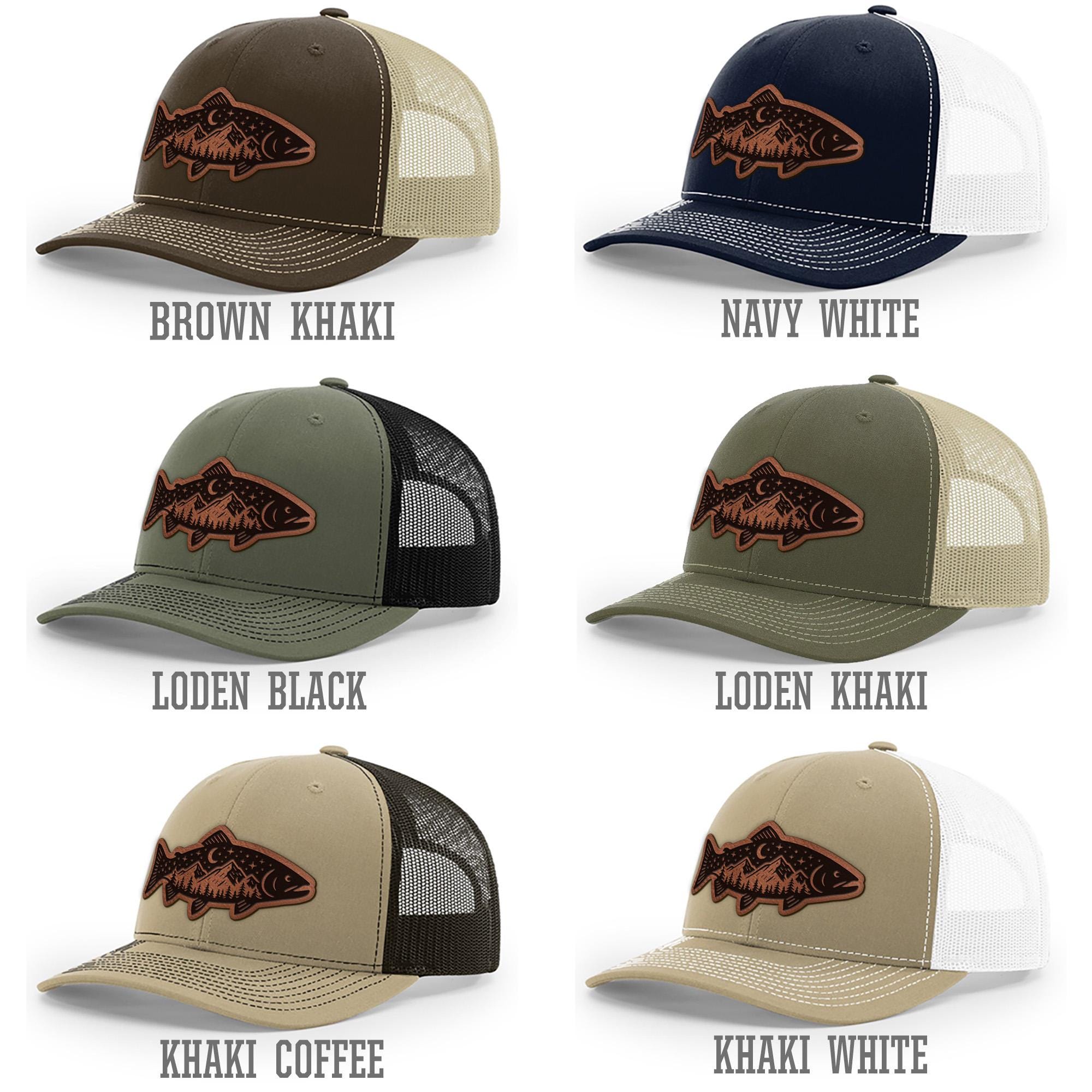 Trout Fishing Hat, Moon & Forest Wilderness Fishing Hat 