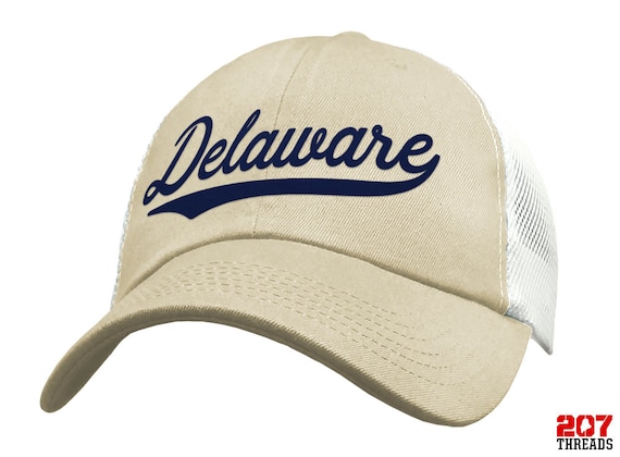Delaware Hat, Delaware Trucker Hat, Women \u0026 Men Gifts, Sports, Mesh BACK, Delaware Baseball Cap, Delaware Fishing Hat, Snapback Hat, de USA