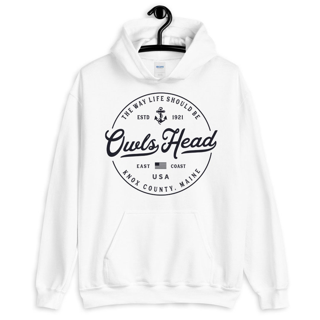 Owls Head Sweatshirt Soft Cozy Owls Head Hoodie ME Maine 207 Etsy