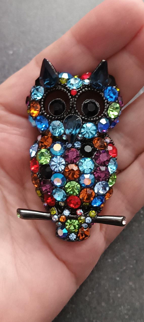 Butler and wilson owl brooch shop