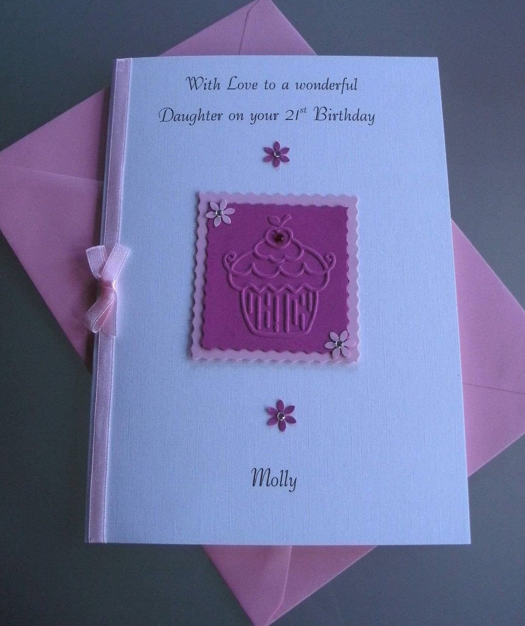 Handmade Personalised Birthday Card 16th 18th 21st Grand Daughter Sister Niece