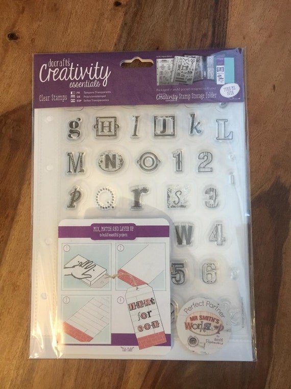 Fathers Day Just for you tags n string Docraft Papermania 6 Mini Clear Stamp 