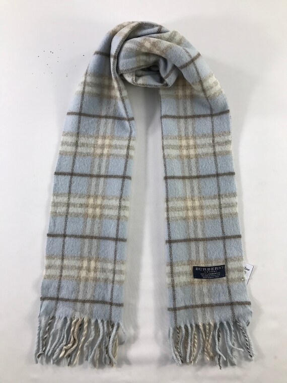 Vintage Burberry Scarf Luxury Accessories Wool Sca