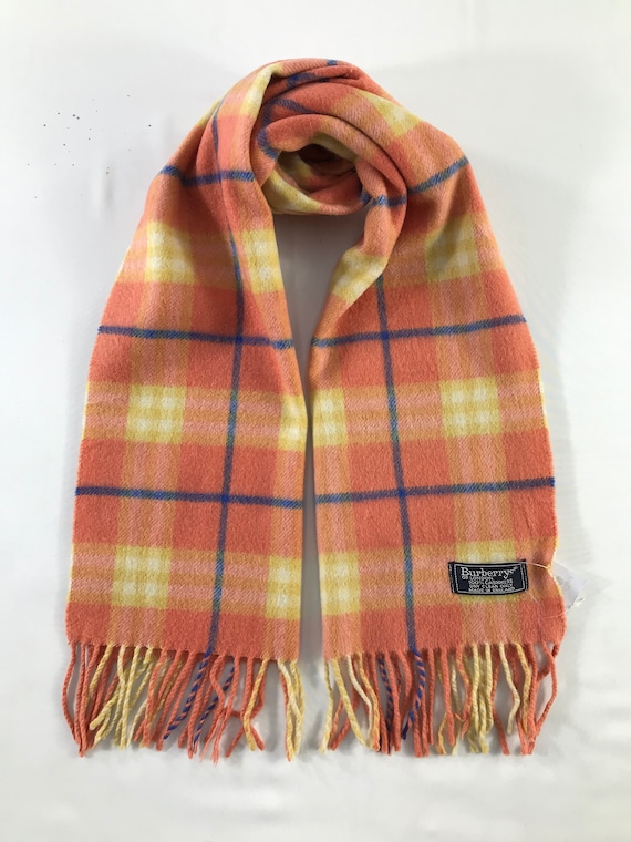 Vintage Burberry Scarf Luxury Accessories Wool Sca