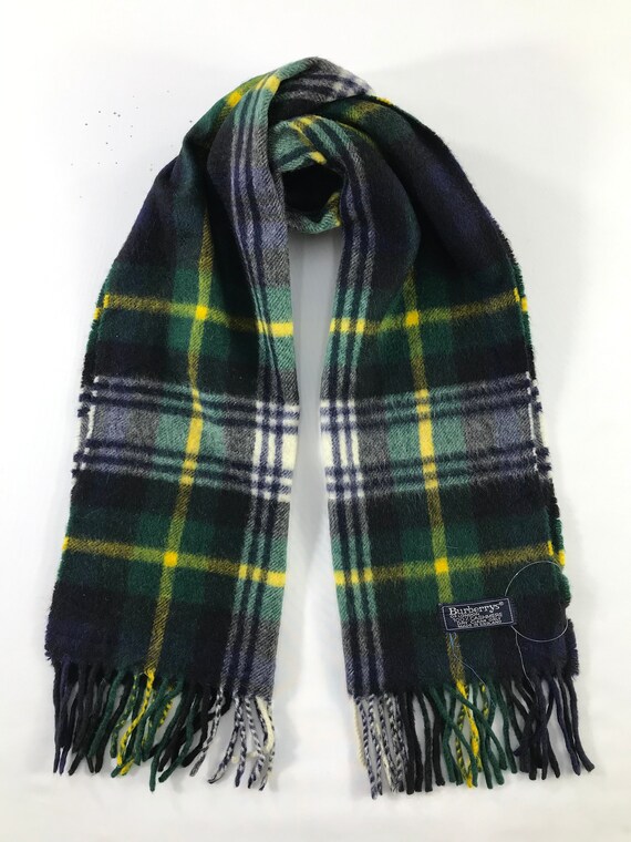 Vintage Burberry Scarf Luxury Accessories Wool Sca