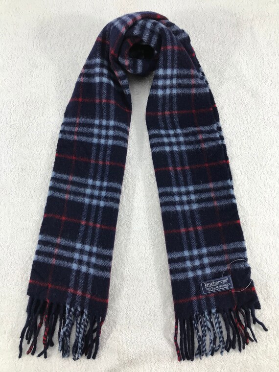 Vintage Burberry Scarf Luxury Accessories Wool Sca