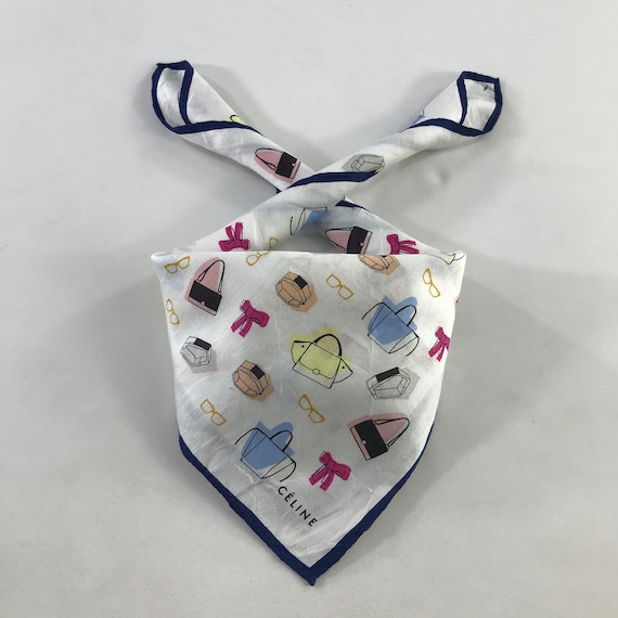 Vintage Celine Handkerchief,Celine Scarves,Celine
