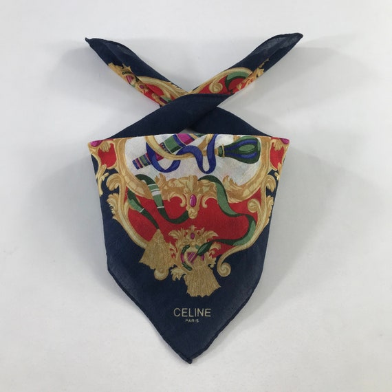 Vintage Celine Handkerchief,Celine Scarves,Celine