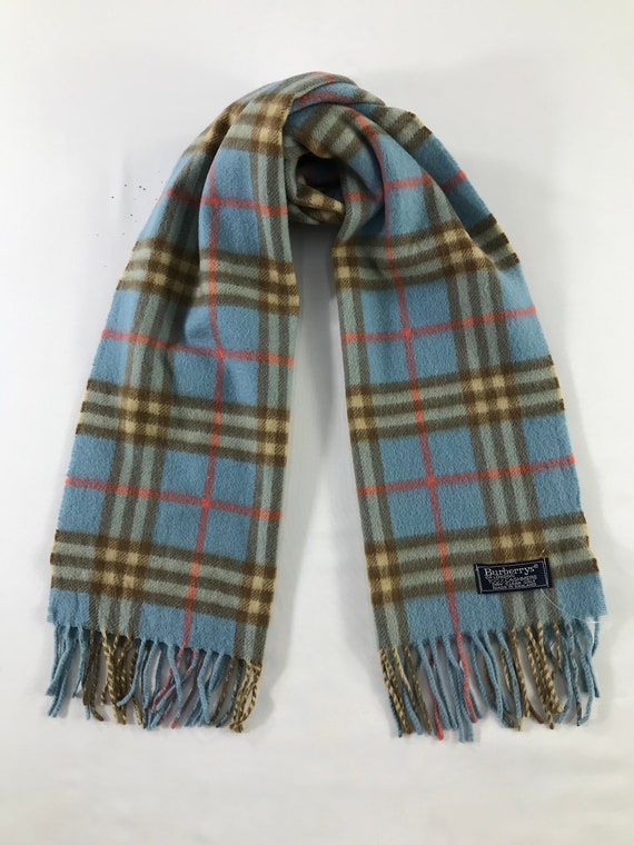 Vintage Burberry Scarf Luxury Accessories Wool Sca