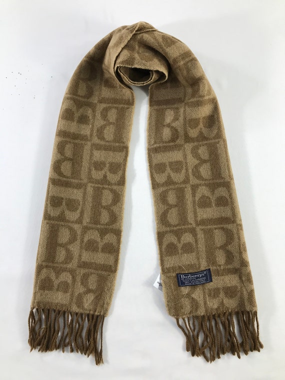 Vintage Burberry Scarf Luxury Accessories Wool Sca