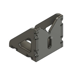 DXF file *****Digital File***** - 4"x4"x4" Angle Plate with V / Fixture / Welding / Square / Tab and Slot / plasma, laser cutting
