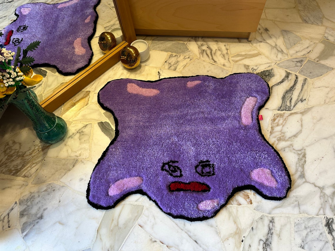Ditto K.O. Rug Ditto Anime Rug Ditto Rug Pokemon Rug Etsy