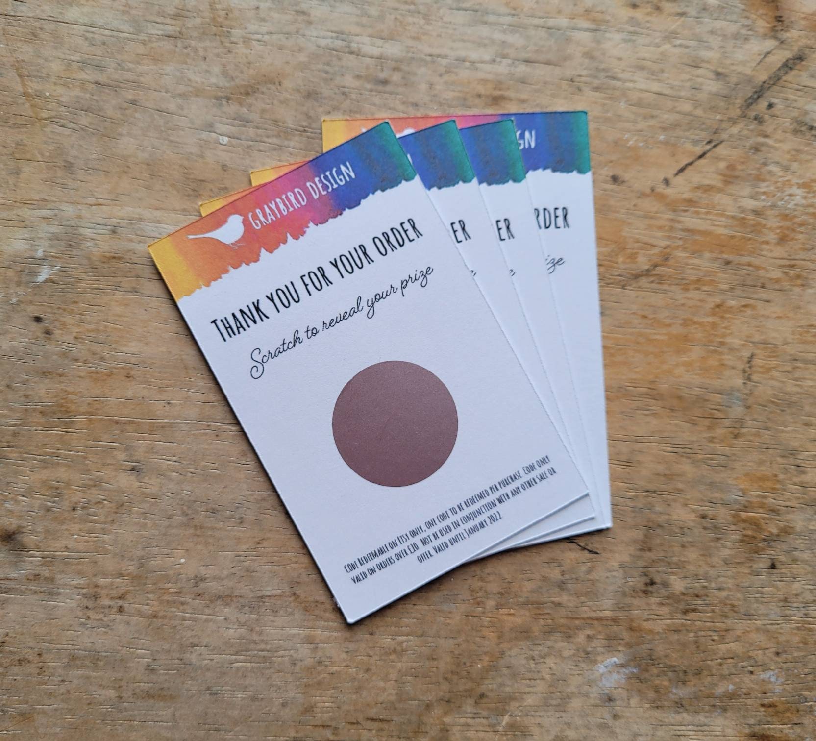 Personalised Scratch Cards Business Scratch Cards Custom Etsy UK