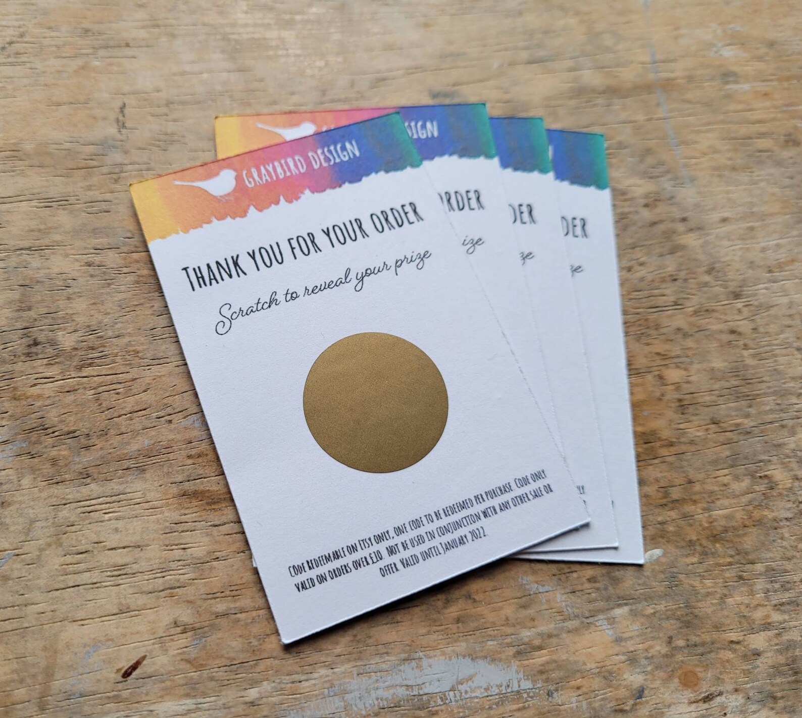 Personalised Scratch Cards Business Scratch Cards Custom Etsy UK