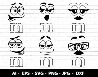 M And M Svg Etsy