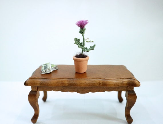 Mini Wild Flower Planter Pot Wood Box Set Dollhouse Accessory Fairy Garden Decor Mini Wild Flower Planter Pot Wood Box Set Dollhouse Accessory Fairy Garden Decor
