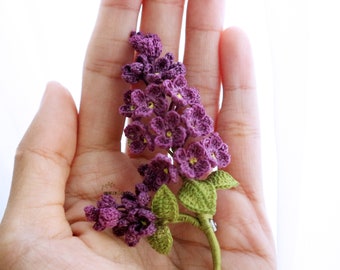 Lilac brooch pin, Spring flower gift, Wedding flower boutonniere, Artificial flower corsage, Mother's day gift