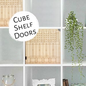 Easy No Tools Art Deco Door for Cube Shelf Bookshelf Bookcase Insert Threshold Better Homes Gardens Walmart Storage Ikea Kallax Target image 1