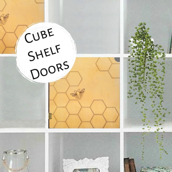 Porte facile « sans outils » pour étagères cubiques - Nid d’abeille Gold Bee, Été, Rangement, Bibliothèque, Pépinière, Walmart, Organisation, Miel, Ikea Target