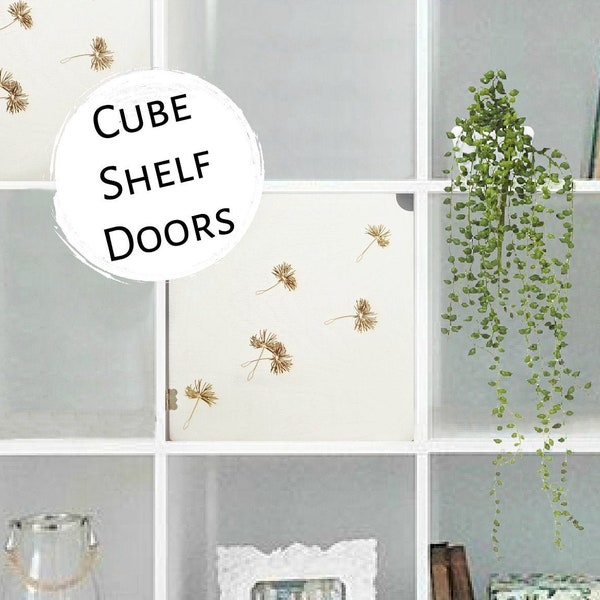 Porte facile « sans outils » pour étagères cubiques Graines de pissenlit blanc - Bibliothèque Bibliothèque Insert Seuil Better Homes Gardens Storage Ikea Target