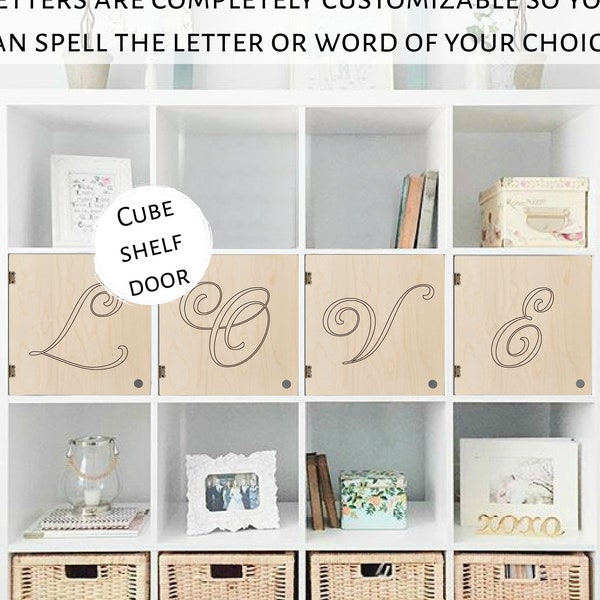 Custom Bookshelf Alphabet Etsy