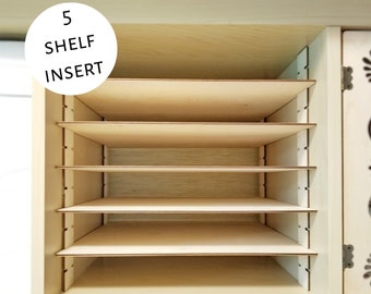 5 Shelf Insert - Cube Shelf, Adjustable Shelves Ikea Kallax Target Bookshelf Bookcase Divider Ikea Storage Organization Organizer Basket Bin